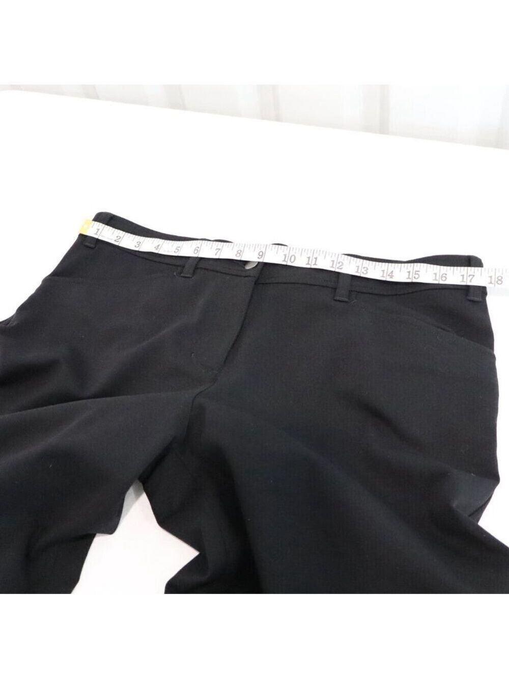 Eileen Fisher Womens Black Ponte Knit Wide Leg Pants Size Large Career Office - Picture 5 of 8